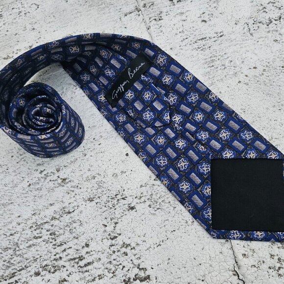 Geoffrey Beene Men Tie Multi Color Necktie100% Silk Classic Tie Made in USA - Picture 7 of 10